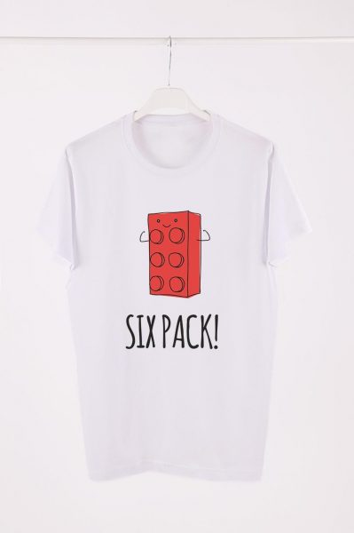 Vtipné tričko pre moletku - Statement tričko XL - tričko s názorom pre moletky Sixpack lego