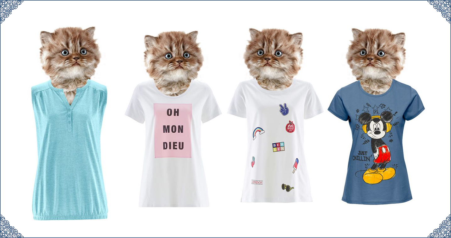 Kočka - oblečenie pre moletku - tričká plus size
