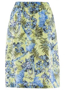 vzorovaná letná sukňa pre moletky, kvetiková sukna pre plnostihle