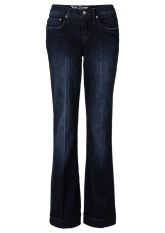 Strečové džínsy FLARED  Strečové nohavice pre moletky - lepšie sa prispôsobia postave.