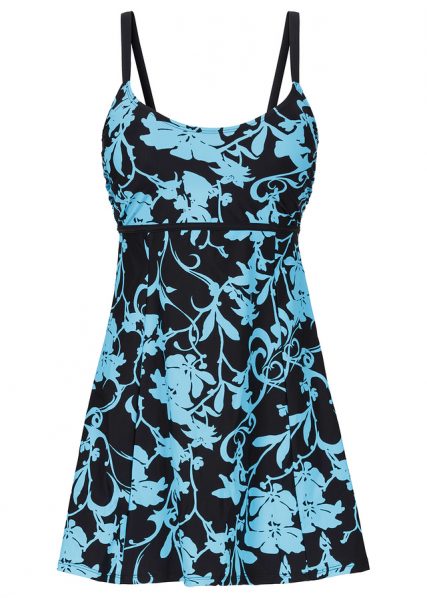 Sukničkové plávkové šaty pre moletky - jednodielne plavky pre moletky so sukničkou