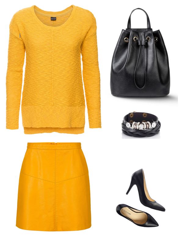 Energická žena - žlté oblečenie pre moletky -jeseň 2017 - outfity pre moletky