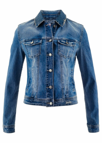 Krátka džínsová bunda - dizajn Maite Kelly