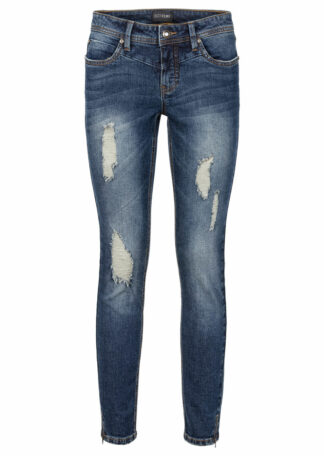 Strečové džínsy po členky  Strečové nohavice pre moletky - lepšie sa prispôsobia postave.